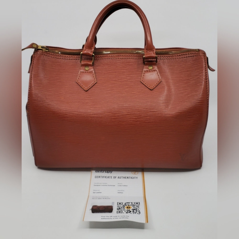 Louis Vuitton Kenyan Fawn Epi Leather Speedy 30